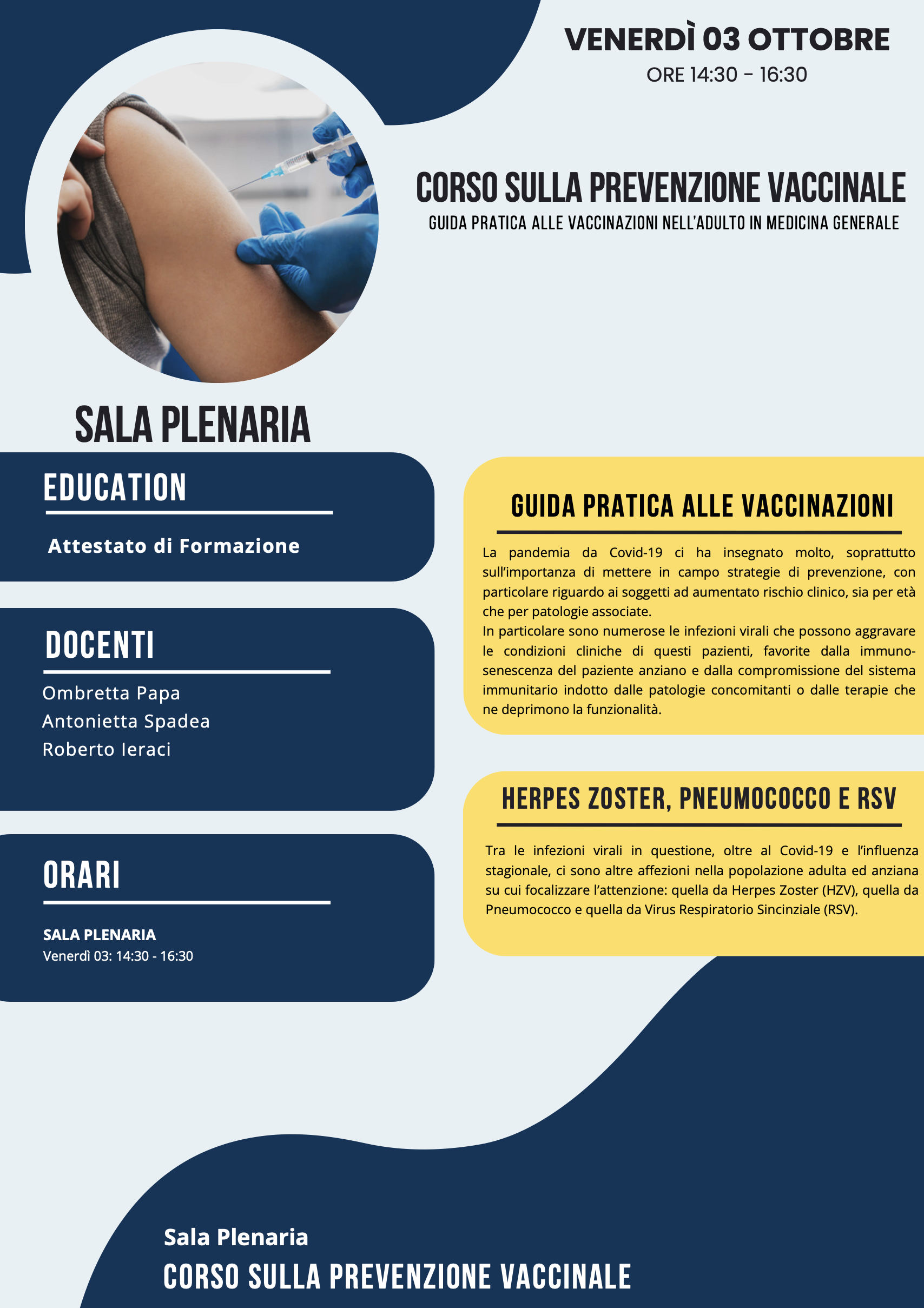 CORSO VACCINI - 13° CONGRESSO NAZIONALE SIICP _img